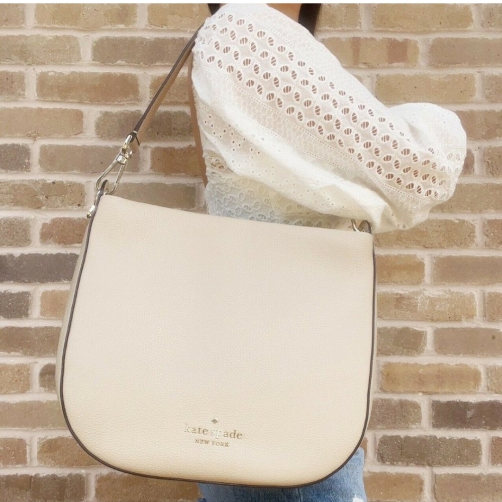 🏷1 DAY SALE🏷🤍Kate Spade Light Sand Hobo neutral Shoulder Bag🤍